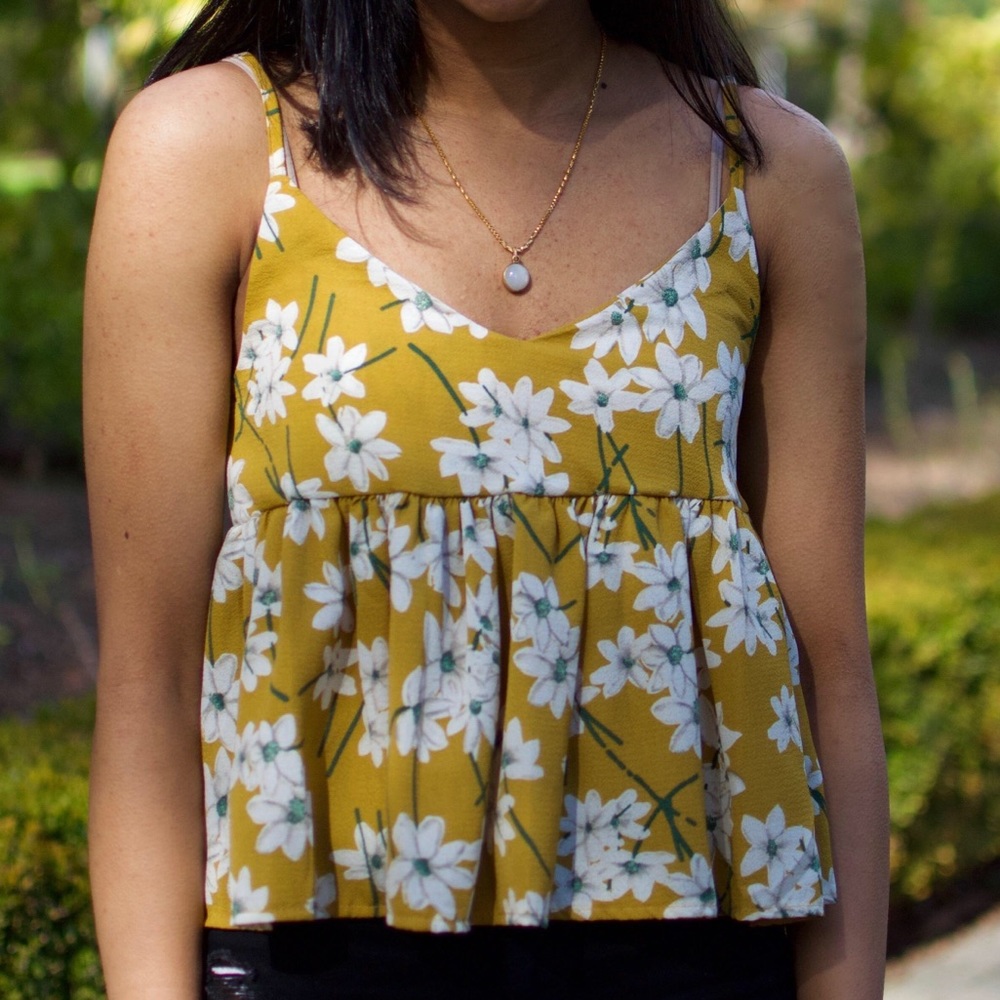 Yellow Floral Shirt